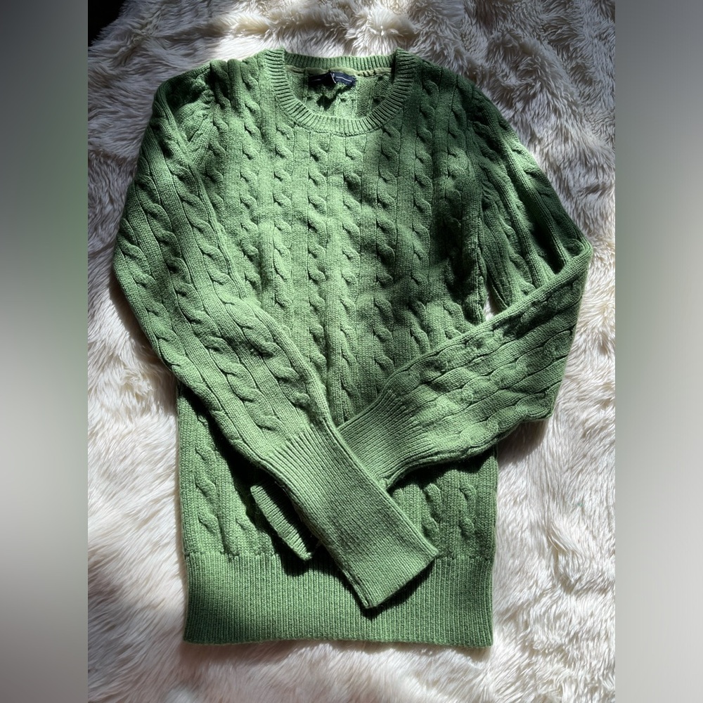 GAP Knitted Green Angora Sweater